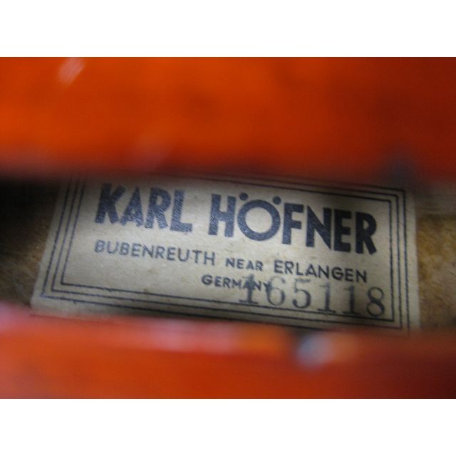 ビオラ Karl Hofner (カールヘフナー )15,5 inch  ドイツ