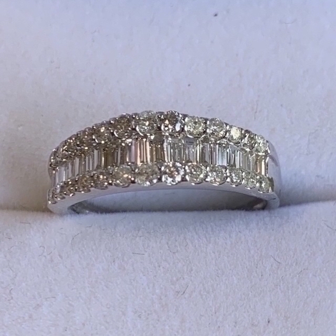 通常 1本タイプ Pt900 高品質 ダイヤモンド リング 1.00ct | www
