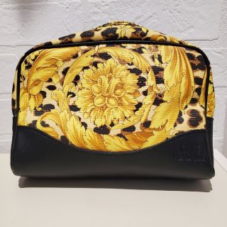 GIANNI VERSACE VINTAGE 80s バニティレザーバッグポーチ