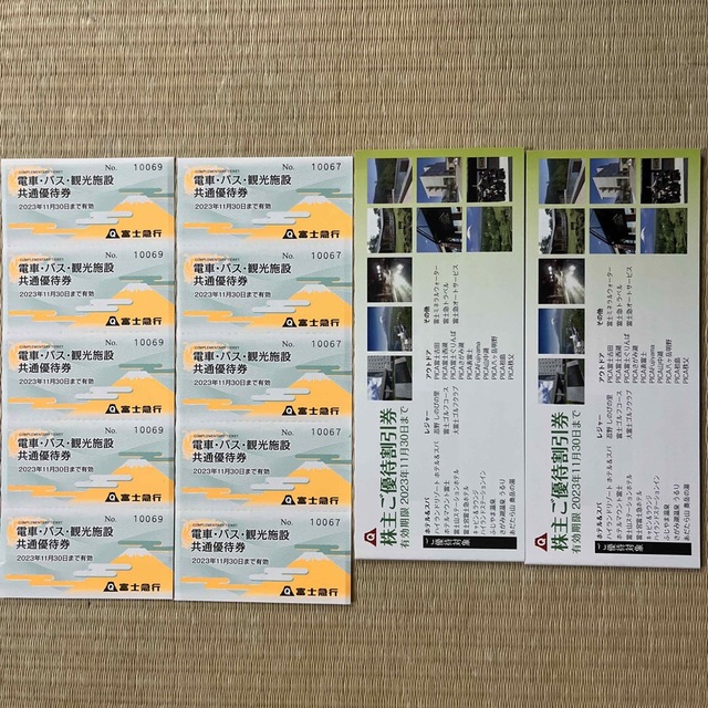 富士急行 株主優待 - 鉄道乗車券