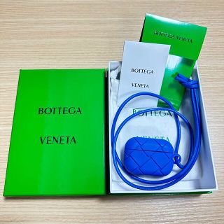 ボッテガヴェネタ(Bottega Veneta)のボッテガヴェネタAirPods Proケース 青/コバルトブルー(ヘッドフォン/イヤフォン)