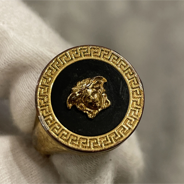 VERSACE - ヴェルサーチ VERSACE エナメル メドゥーサ リング VERSACE - ヴェルサーチ VERSACE エナメル メドゥーサ リング