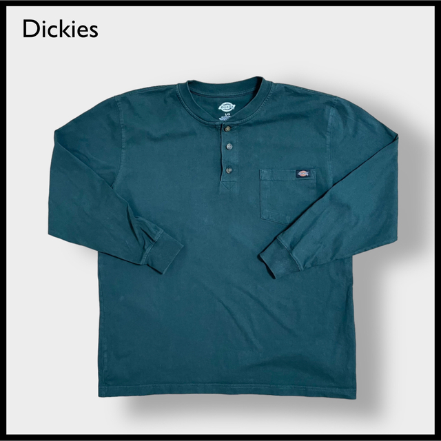 Dickies(ディッキーズ)の【Dickies】ヘンリーネック ロンT ポケT 長袖Tシャツ ディッキーズ メンズのトップス(Tシャツ/カットソー(七分/長袖))の商品写真