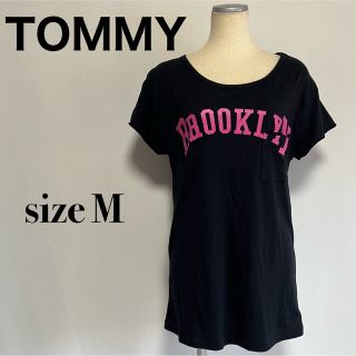 トミー(TOMMY)のTOMMY トミー Tシャツ チュニック プリントT ロゴ刺繍(Tシャツ(半袖/袖なし))