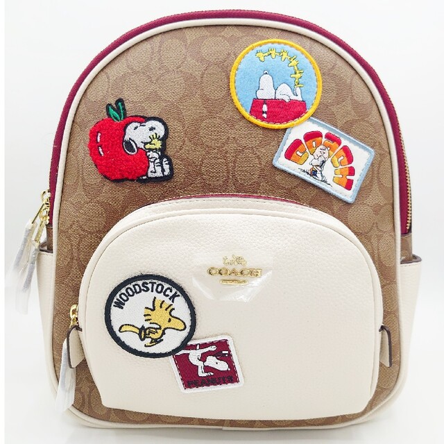 【新品】COACH リュック バッグパック シグネチャー スヌーピーコラボ