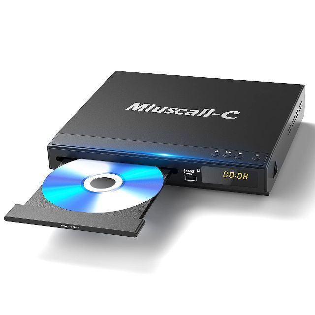 【特価セール】.【2023最新】DVDプレーヤー1080Pサポート Miusca