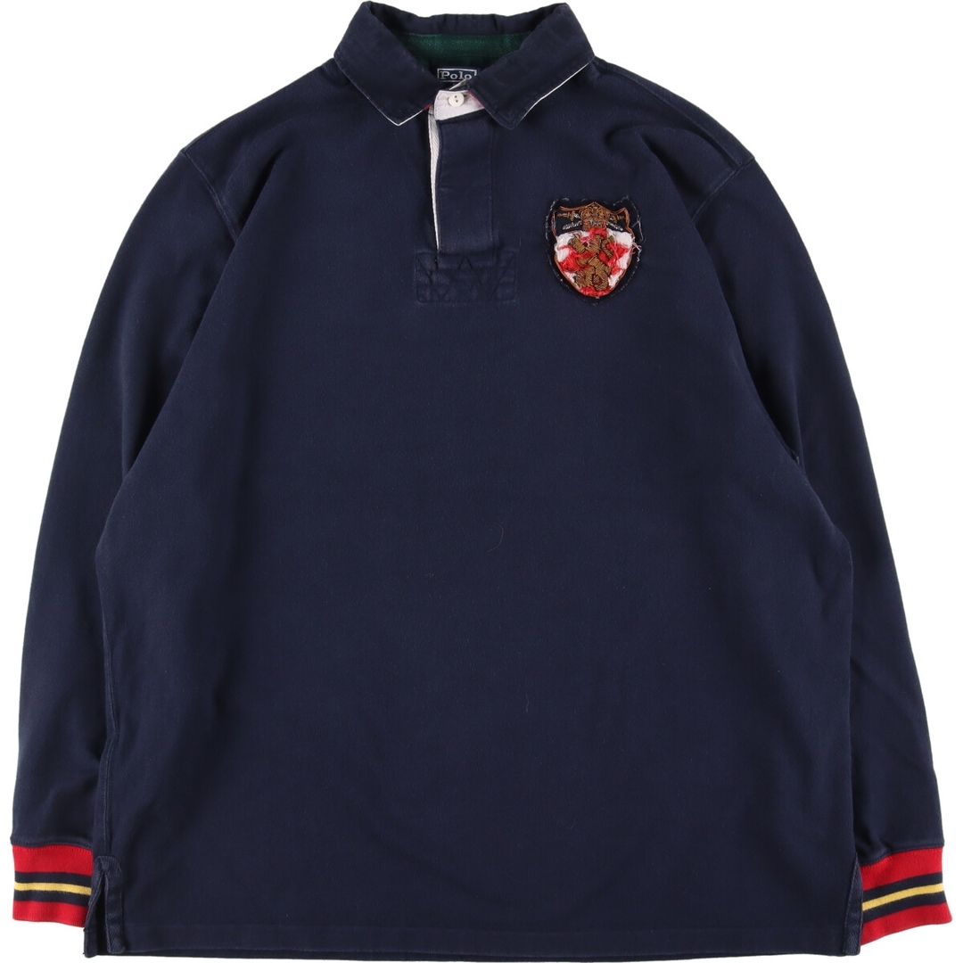 Ralph Lauren(ラルフローレン)の古着 ラルフローレン Ralph Lauren POLO by Ralph Lauren 長袖 ラガーシャツ メンズXL /eaa339540 メンズのトップス(ポロシャツ)の商品写真