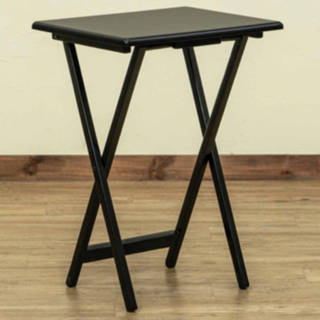 フォールディングテーブル 48.5×37cm ブラック