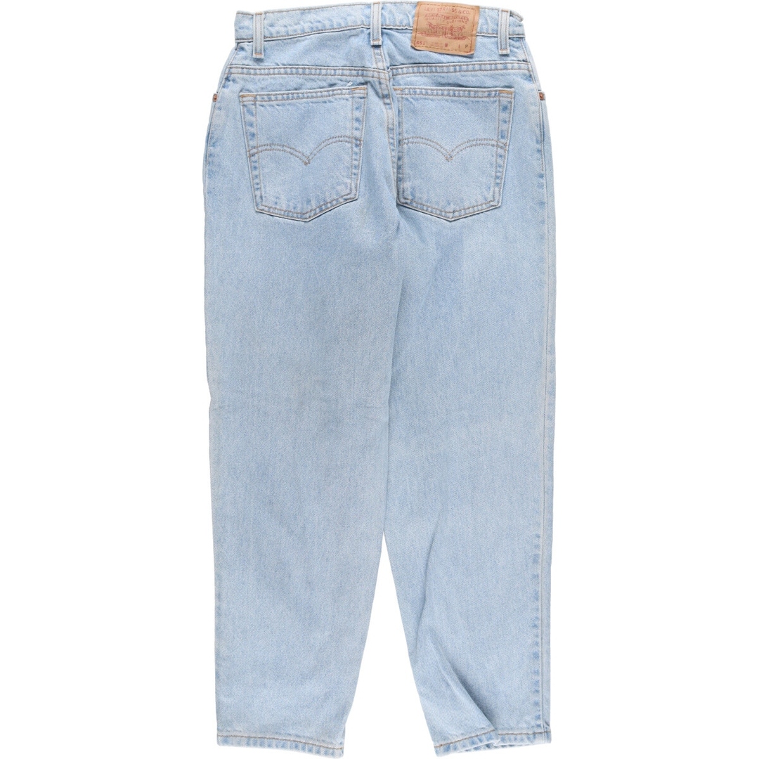 90年代 リーバイス Levi's 551 RELAXED FIT TAPERED LEG テーパードジーンズ デニムパンツ USA製 レディースL(w28) ヴィンテージ /eaa339281 1