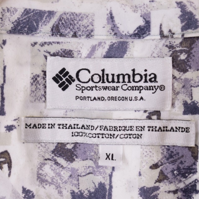 Columbia(コロンビア)の古着 コロンビア Columbia 総柄 半袖 オープンカラー コットンシャツ ボックスシャツ メンズXXL /eaa339082 メンズのトップス(シャツ)の商品写真