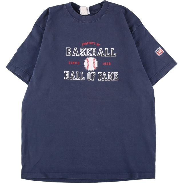 ナイキ NIKE BASEBALL HALL OF FAME プリントTシャツ USA製 メンズXL ヴィンテージ /eaa339121