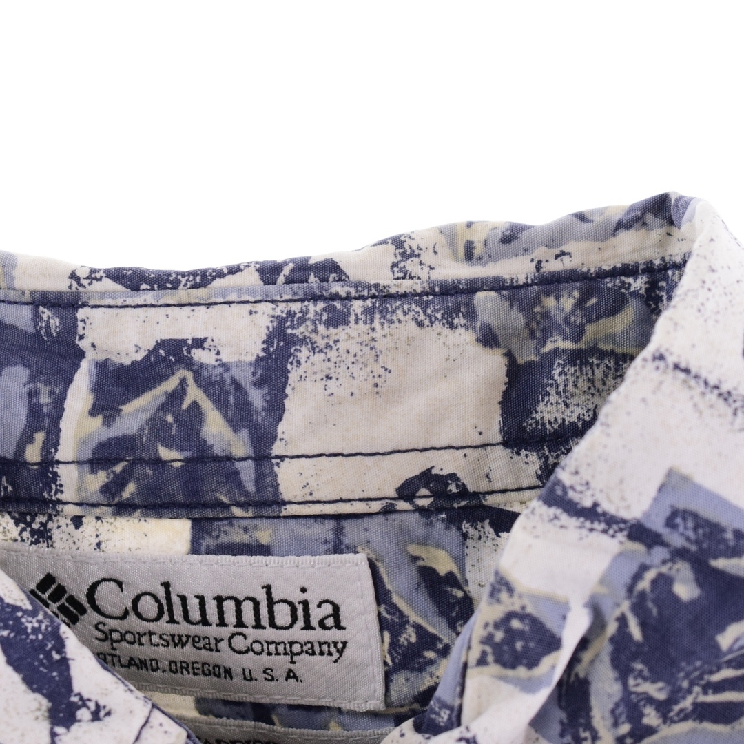 Columbia(コロンビア)の古着 コロンビア Columbia 総柄 魚柄 半袖 コットンシャツ メンズXL /eaa339011 メンズのトップス(シャツ)の商品写真