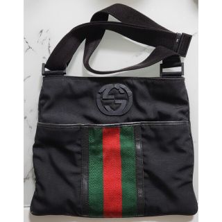 グッチ(Gucci)のGUCCI ナイロン シェリーライン ショルダーバッグ(ショルダーバッグ)