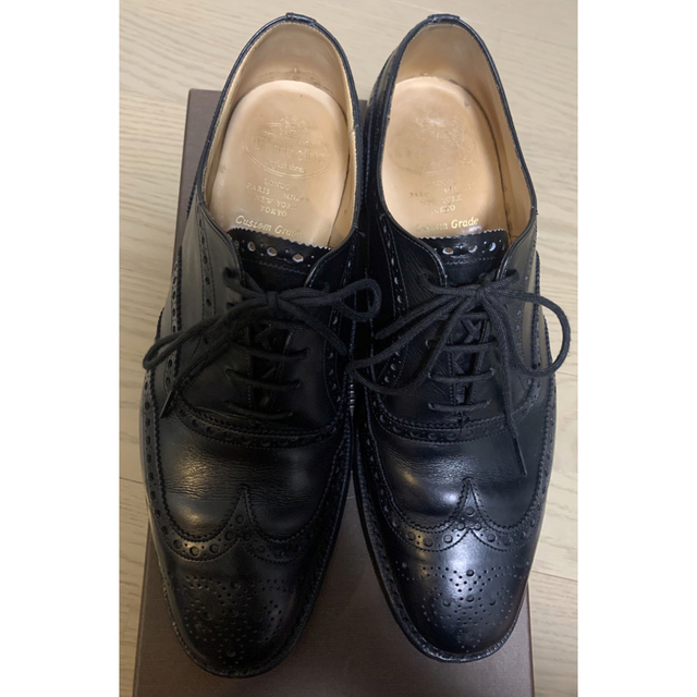 美品 5都市 CHURCH'S CHETWYND 75F ブラック チャーチ