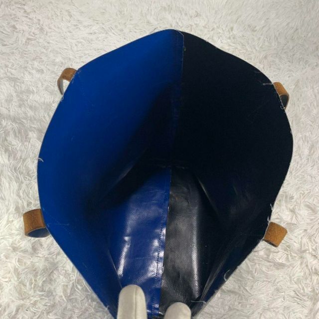 Marni(マルニ)の良品 MARNI マルニ トライベッカ トートバッグ バイカラー 黒青 PVC レディースのバッグ(トートバッグ)の商品写真