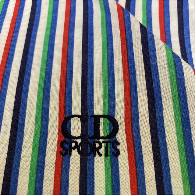 Christian Dior(クリスチャンディオール)のDior sports 柄シャツ　総柄 古着　レトロ　ポロシャツ  マルチ　奇抜 レディースのトップス(シャツ/ブラウス(半袖/袖なし))の商品写真