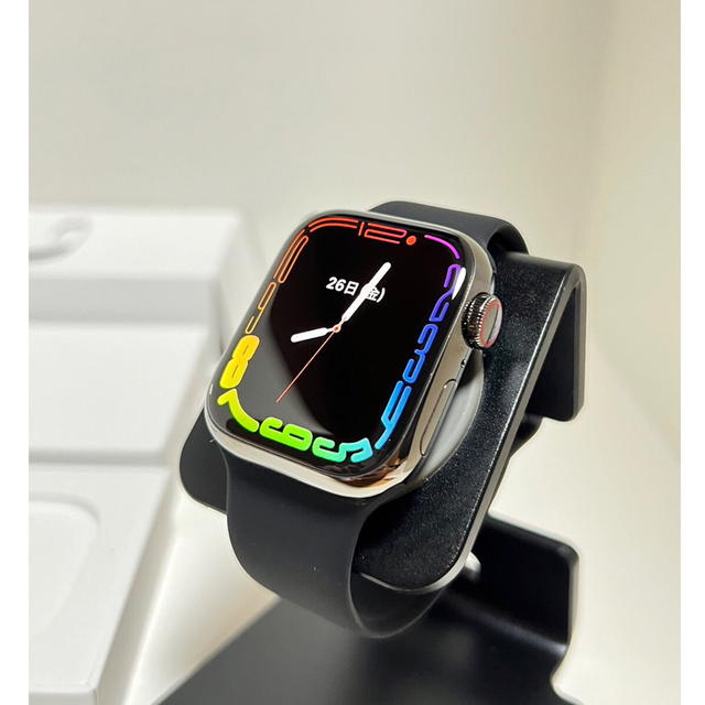 Apple - Apple Watch series 7 グラファイトステンレス 41mmの通販 by