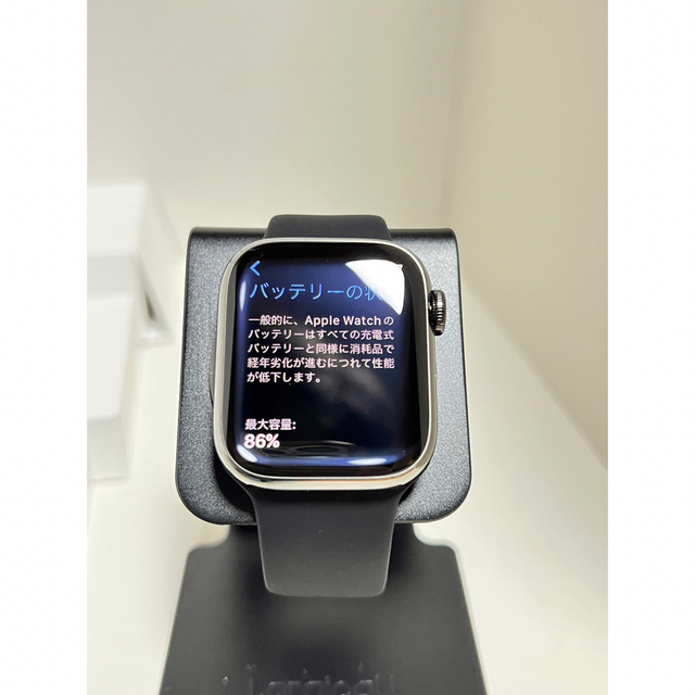 Apple(アップル)のApple Watch series 7 グラファイトステンレス　41mm メンズの時計(腕時計(デジタル))の商品写真