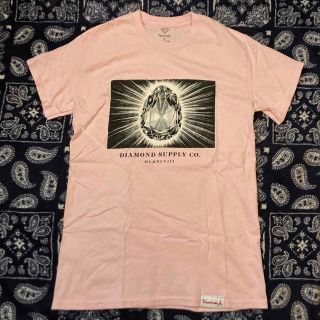 レア Diamond SUPPLY co. Tシャツ S ピンク ダイアモンド(Tシャツ/カットソー(半袖/袖なし))