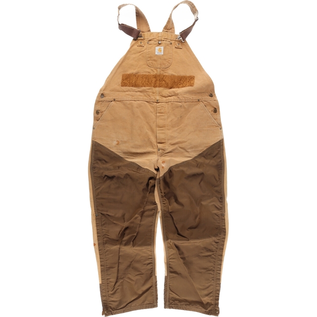 ビッグサイズ 80年代 カーハート Carhartt ダブルニー ダック地 オーバーオール USA製 メンズw45 ヴィンテージ /eaa324515