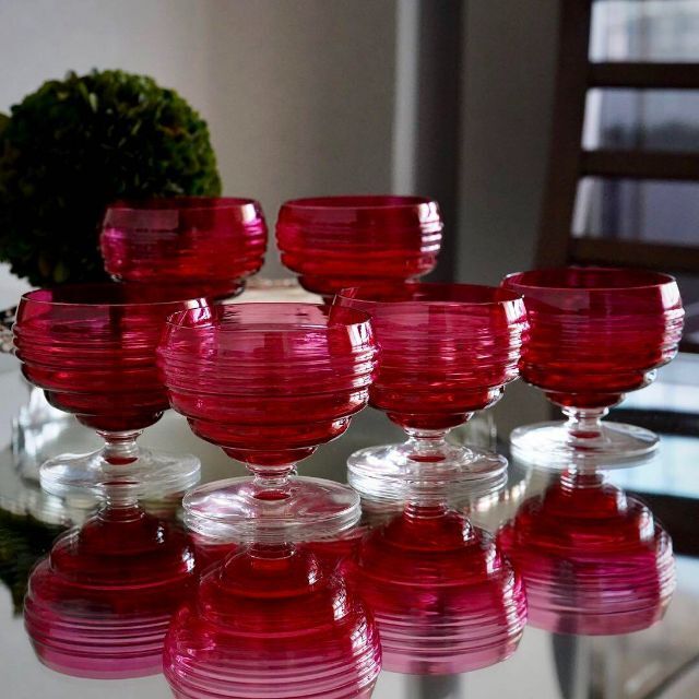 国内最安値! Baccarat - シュバリエ氏作品 ワイングラス6脚 サン