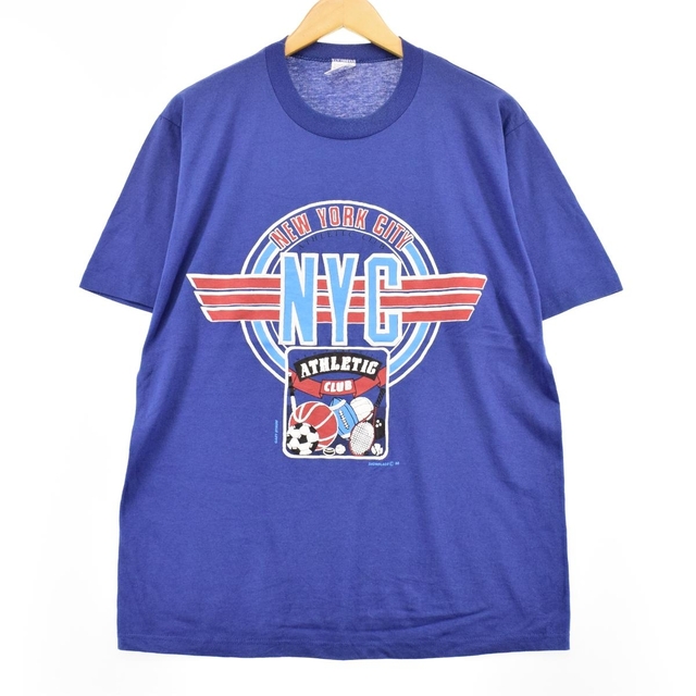 80年代 ジャージーズ Jerzees プリントTシャツ USA製 メンズXL ヴィンテージ /eaa354125