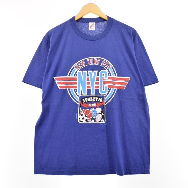 80年代 ジャージーズ Jerzees プリントTシャツ USA製 メンズXL ヴィンテージ /eaa326505