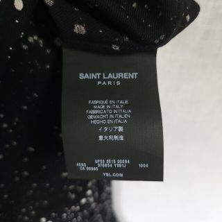 15AW エディ期 SAINT LAURENT PARIS スプラッターシャツ