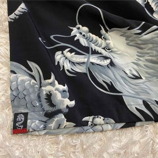 希少*未使用【ドッグタウン黒龍】白XL龍虎シャツロゴ刺繍ポリエステル