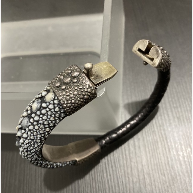 Lou Guerin ブレスレット バングル レザー エイ革 925