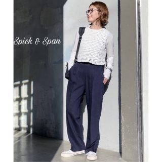 スピックアンドスパン(Spick & Span)のSpick and Span オックステーパードパンツ 38(カジュアルパンツ)