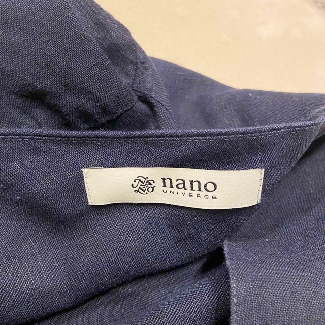 nano・universe(ナノユニバース)のnano universe ワンピース 半袖 ベルト Fネイビー レディースのワンピース(ロングワンピース/マキシワンピース)の商品写真