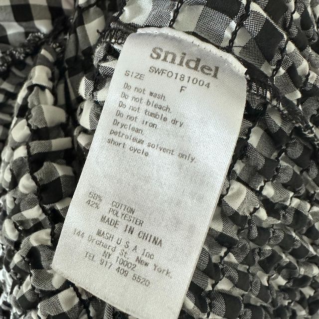 SNIDEL - ポメ1613さま【レア】snidel ギンガムシャーリングワンピース ...