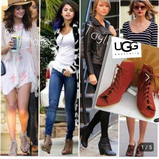 アグ(UGG)の65%オフ 新品❤定3.1万★UGG レースアップ シューズ　脚長効果抜群(サンダル)