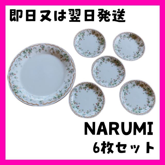 NARUMI(ナルミ)の【新品】ナルミ　パーティー皿　ケーキ皿　セット　ぶどう柄 インテリア/住まい/日用品のキッチン/食器(食器)の商品写真