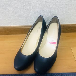 新品　シンプル　紺色　パンプス　24(ハイヒール/パンプス)