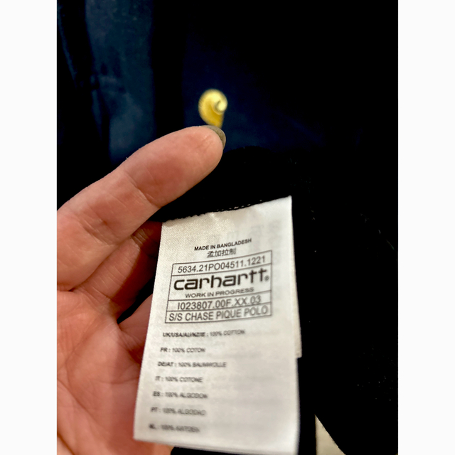 carhartt(カーハート)の【美品】美品Carharttポロシャツ（メンズ） メンズのトップス(ポロシャツ)の商品写真