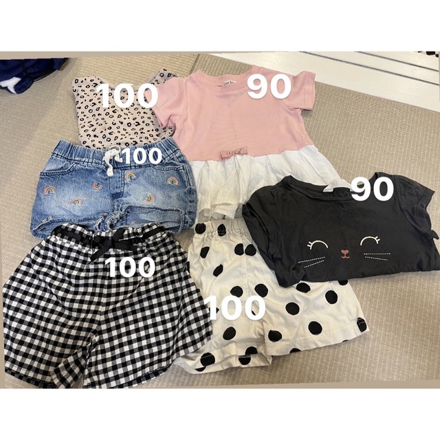 H&H(エイチアンドエイチ)のh&m GAP しまむら　100センチと90センチ　６枚セット売り キッズ/ベビー/マタニティのキッズ服男の子用(90cm~)(Tシャツ/カットソー)の商品写真