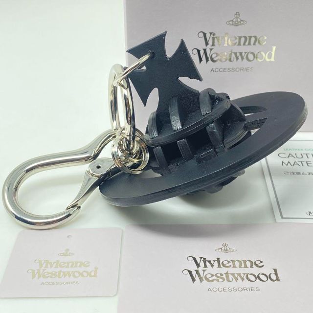 Vivienne Westwood キーホルダー オーブ ブラック チャーム