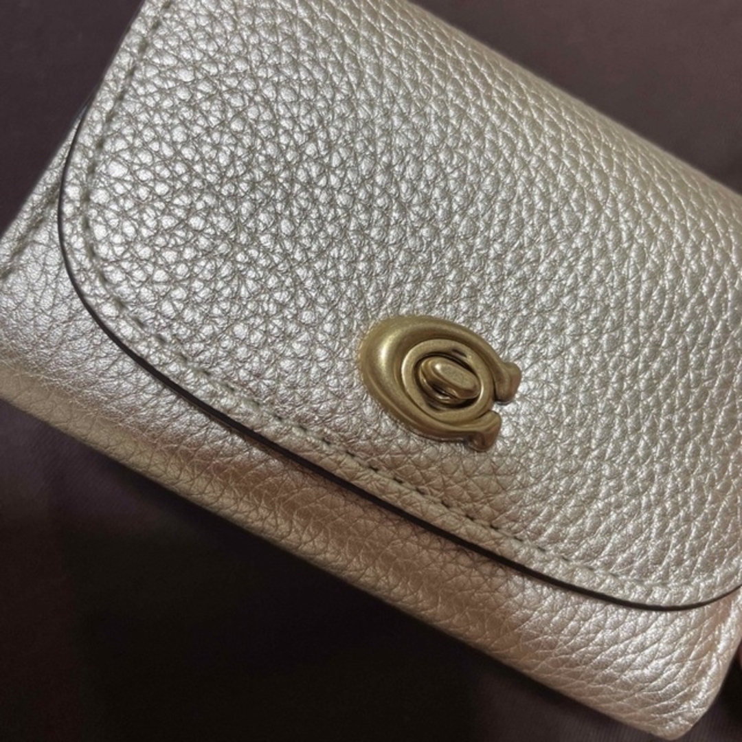 未使用 coachターンロックリストレットカードケース
