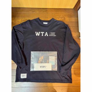 ダブルタップス(W)taps)のWTAPS 23SS DESIGN 01 LS ネイビー L 美品 ロンT(Tシャツ/カットソー(七分/長袖))