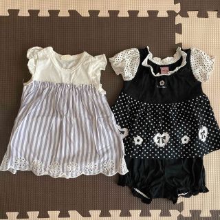 ワンピース　70cm 女の子　2枚セット(ワンピース)