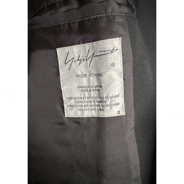 美品yohjiyamamoto pourhomme19awハの字ジップジャケット-