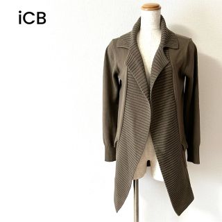 アイシービー(ICB)のiCB　オンワード　カーディガン　カーキ　レディース　冷房対策　Ｓサイズ(カーディガン)