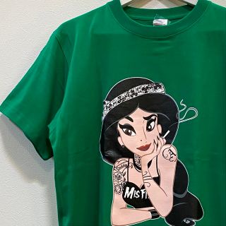 男女兼用ダークプリンセス 悪プリンセス Tシャツ タトゥー悪ジャスミン／グリーン(Tシャツ/カットソー(半袖/袖なし))