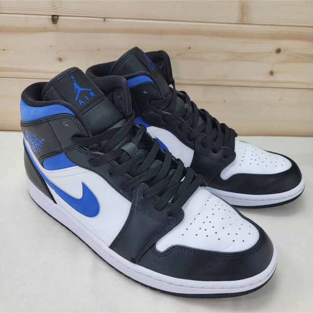 極美品 29cm nike airjordan1 mid HyperRoyal