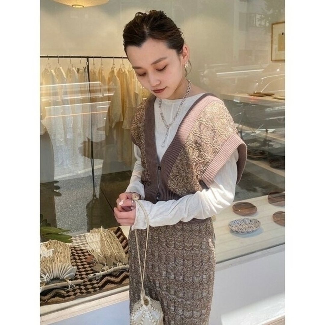 TODAYFUL - 【未使用に近い】TODAYFUL レースニットビスチェ ベスト