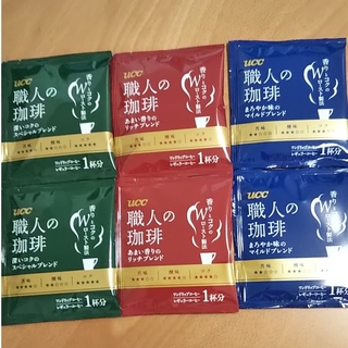 ユーシーシー(UCC)のUCC上島珈琲  職人の珈琲 ３種 ６袋  レギュラーコーヒー(コーヒー)