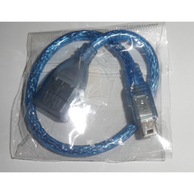 mini USB type B Cable　オス to Aメス延長ケーブル スマホ/家電/カメラのスマートフォン/携帯電話(その他)の商品写真