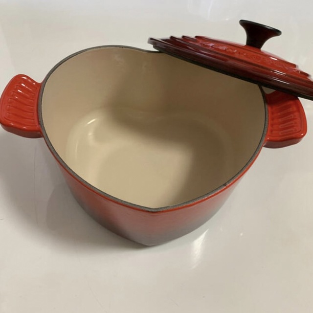 セール‼️LeCreuset ルクルーゼ ココット ダムール ハート鍋 - 鍋